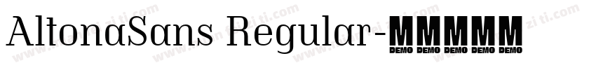 AltonaSans Regular字体转换